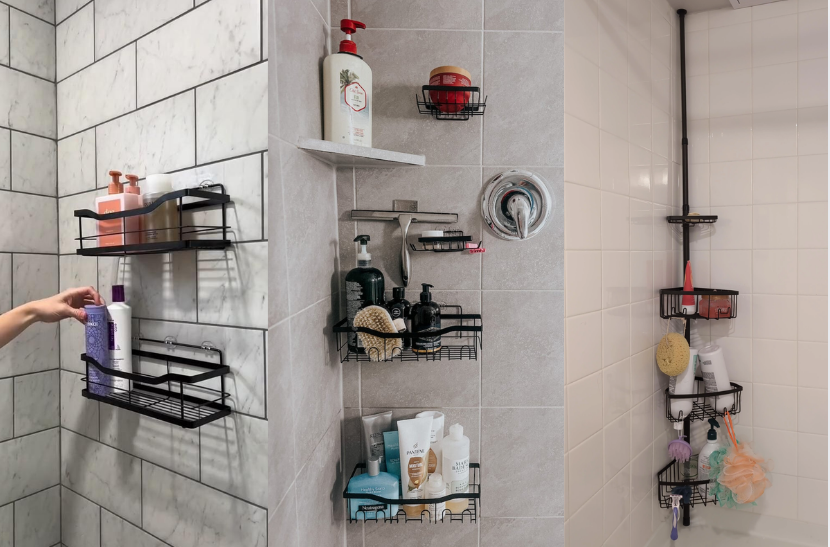 EUDELE Adhesive Shower Caddy